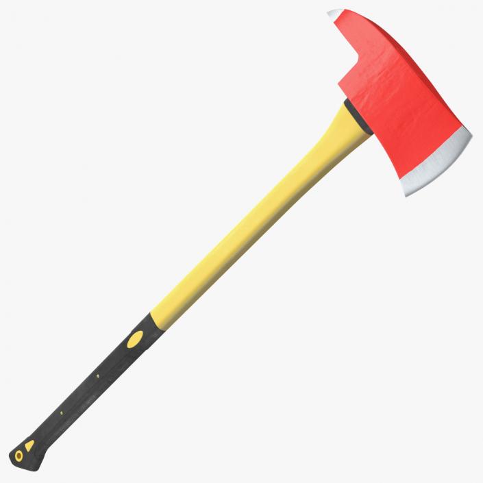 3D model Fireman Axe with Plastic Handle New