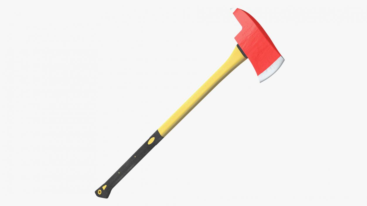 3D model Fireman Axe with Plastic Handle New