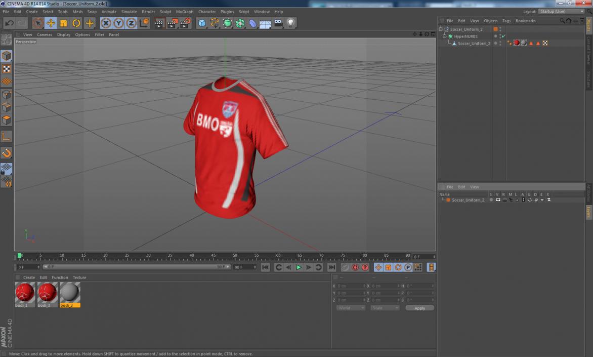 3D Soccer Uniform 2