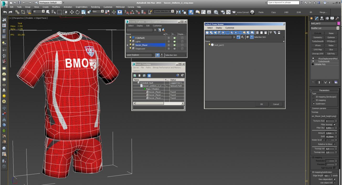 3D Soccer Uniform 2