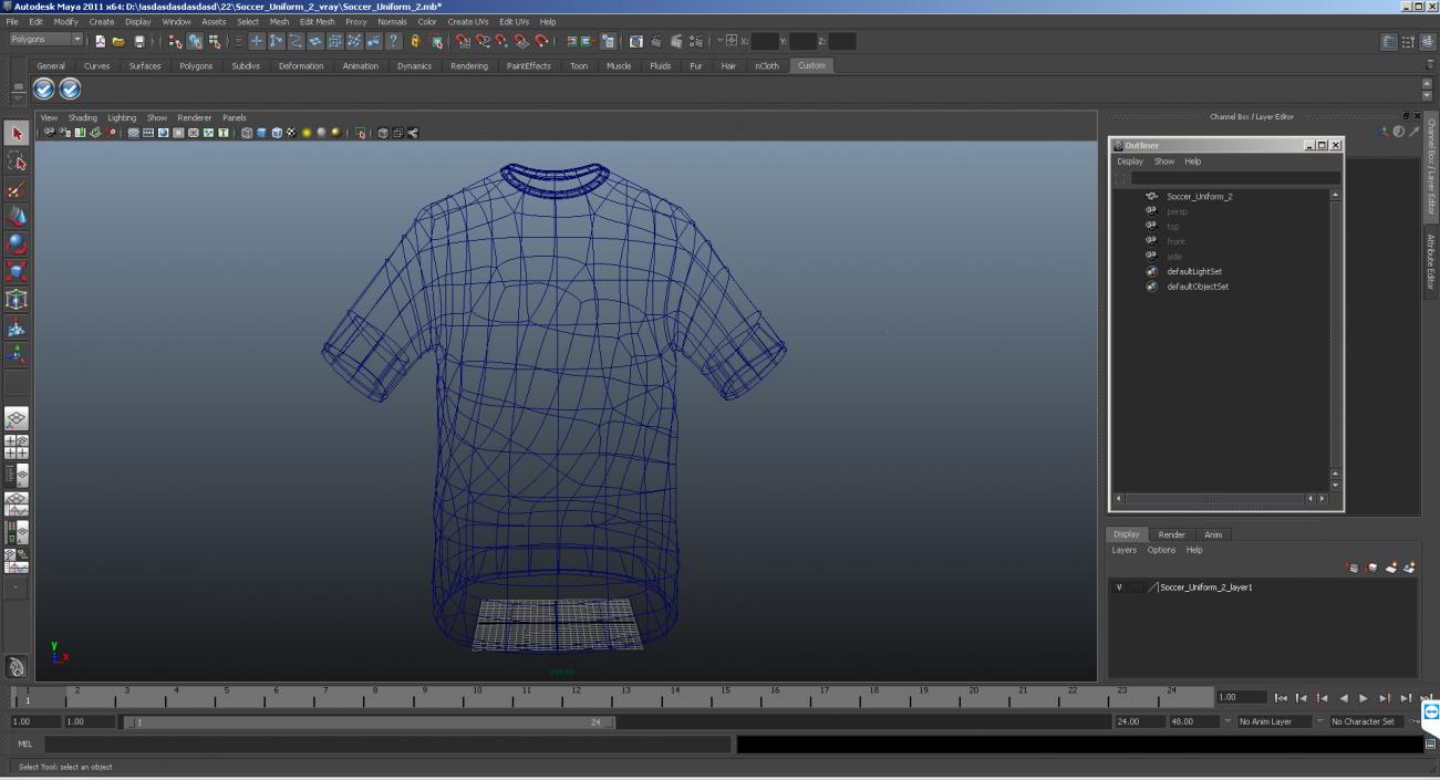 3D Soccer Uniform 2