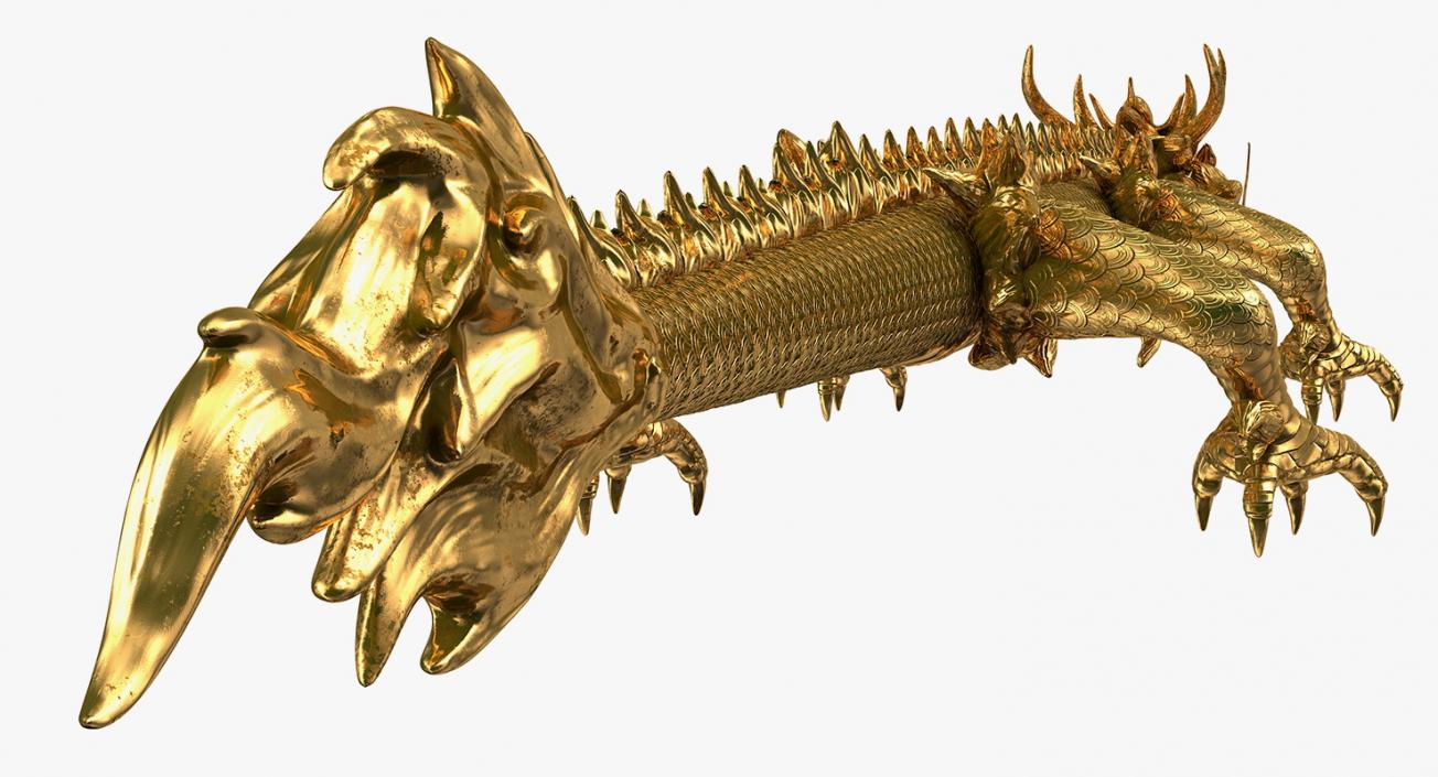 3D Golden Dragon model