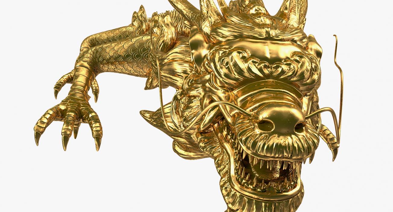 3D Golden Dragon model