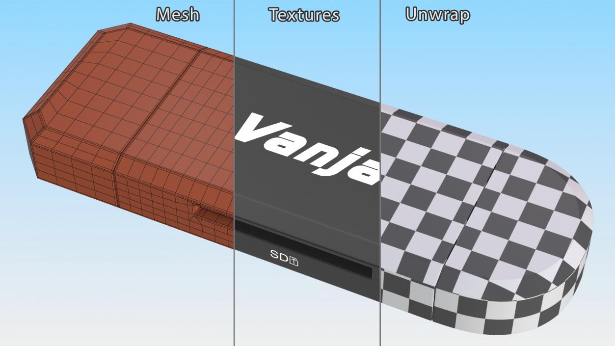 Micro Card Adapter Vanja 3D model