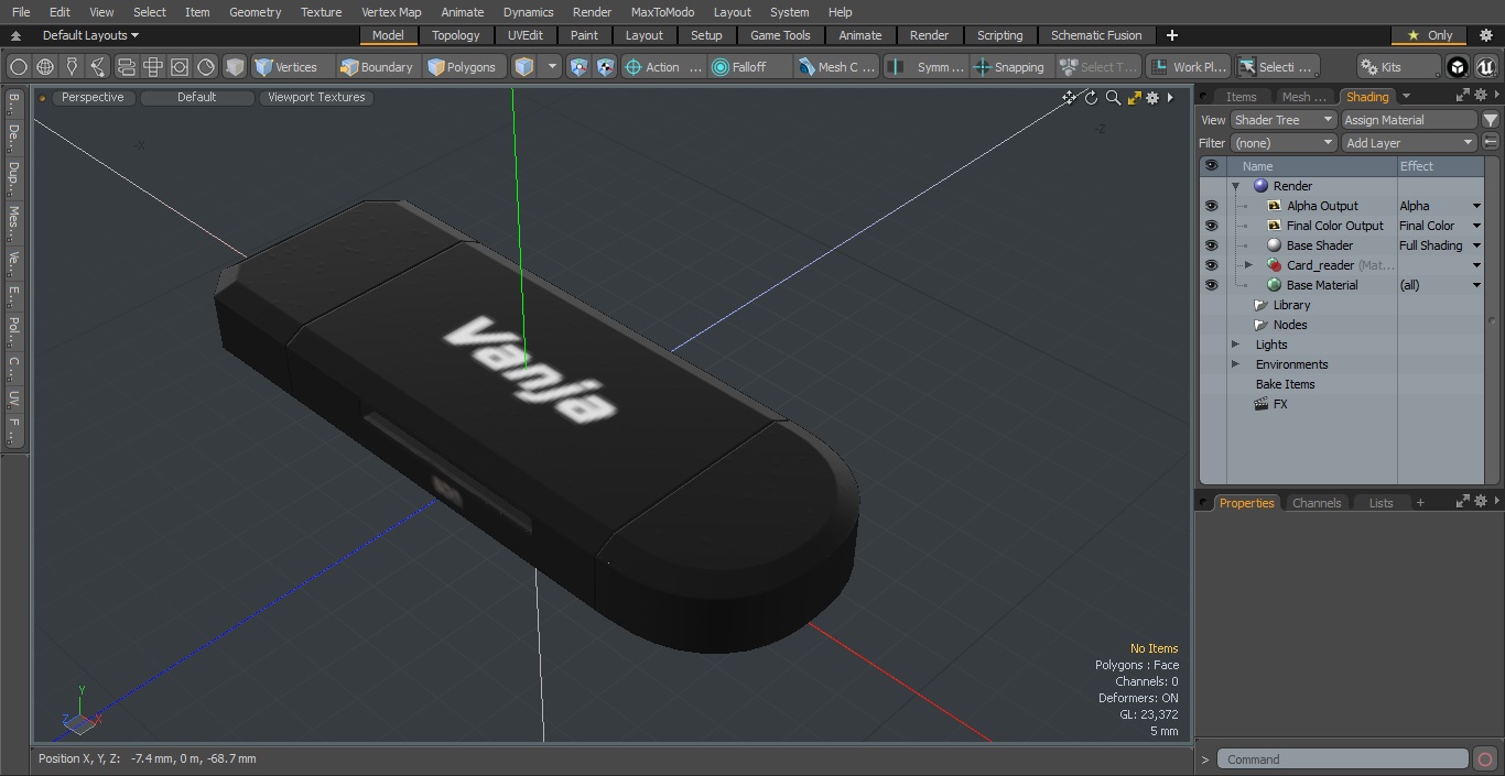 Micro Card Adapter Vanja 3D model