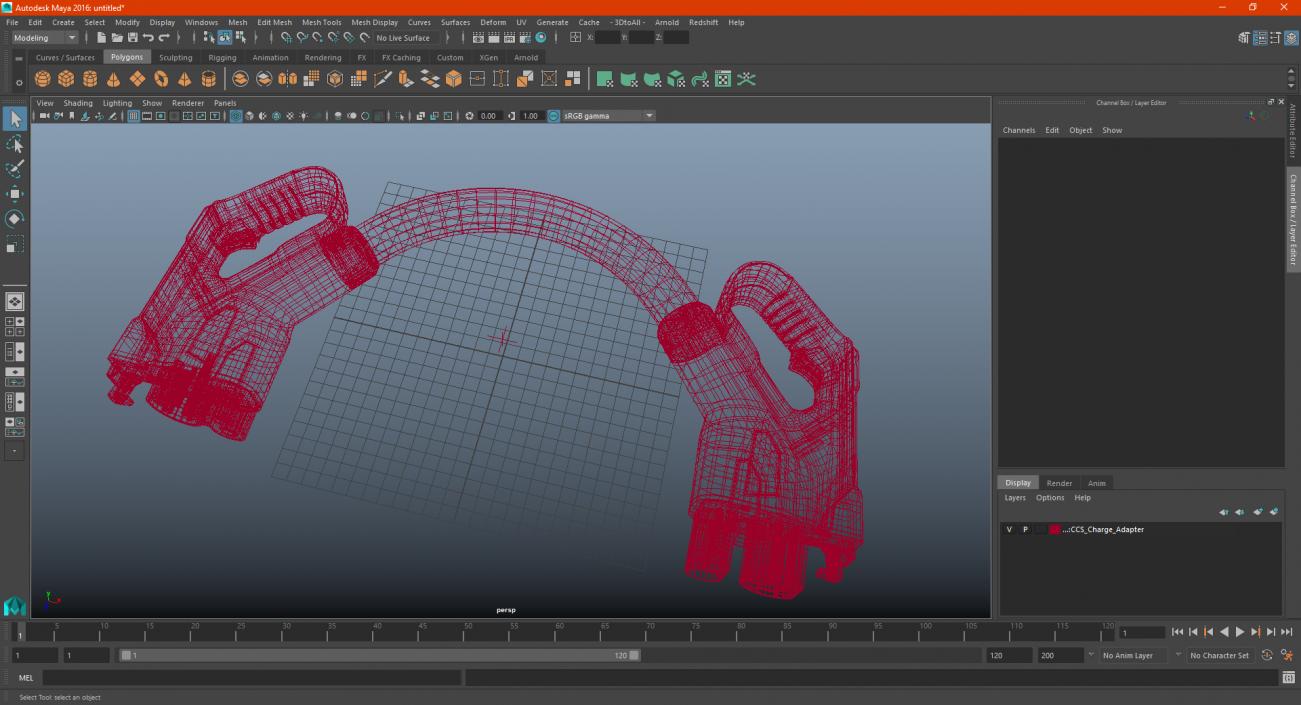 3D CCS Charge Adapter model