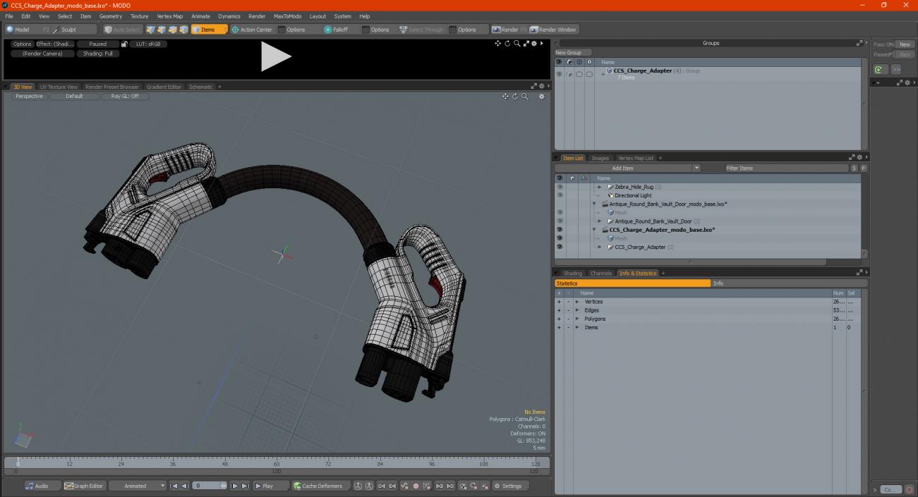 3D CCS Charge Adapter model