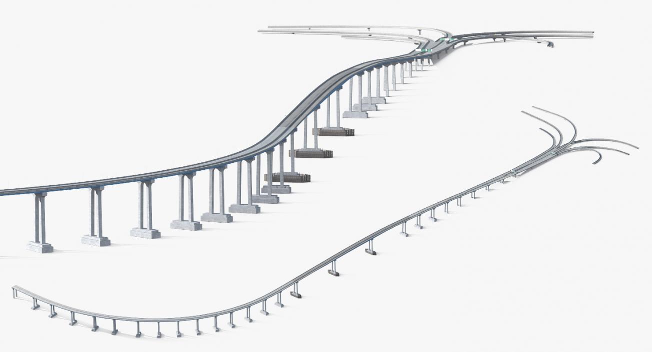 Coronado Bay Bridge 3D model