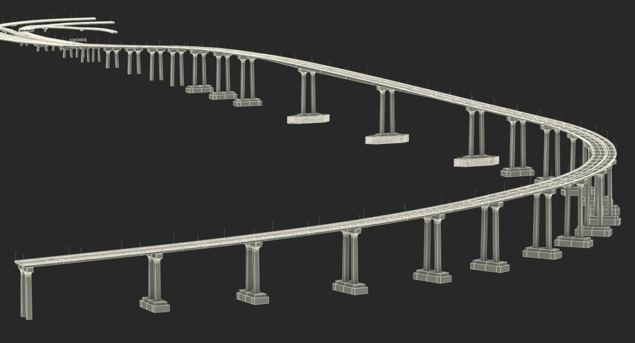Coronado Bay Bridge 3D model