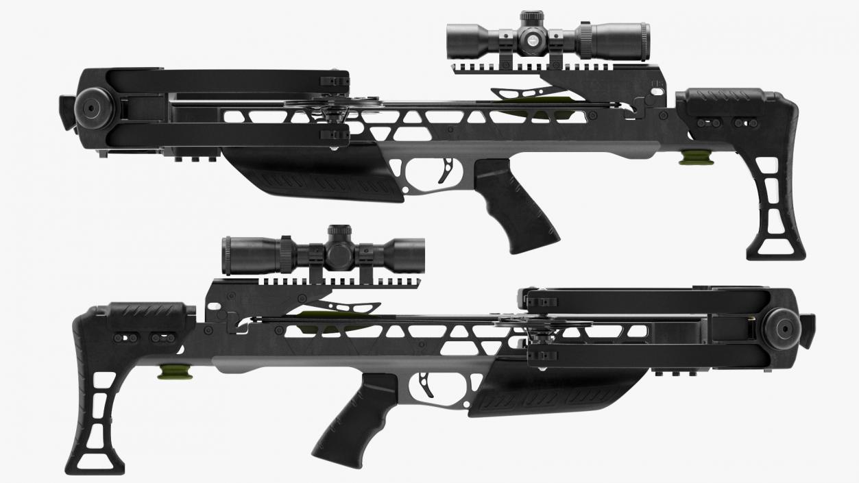 Crossbow Generic with Arrow and Scope 3D