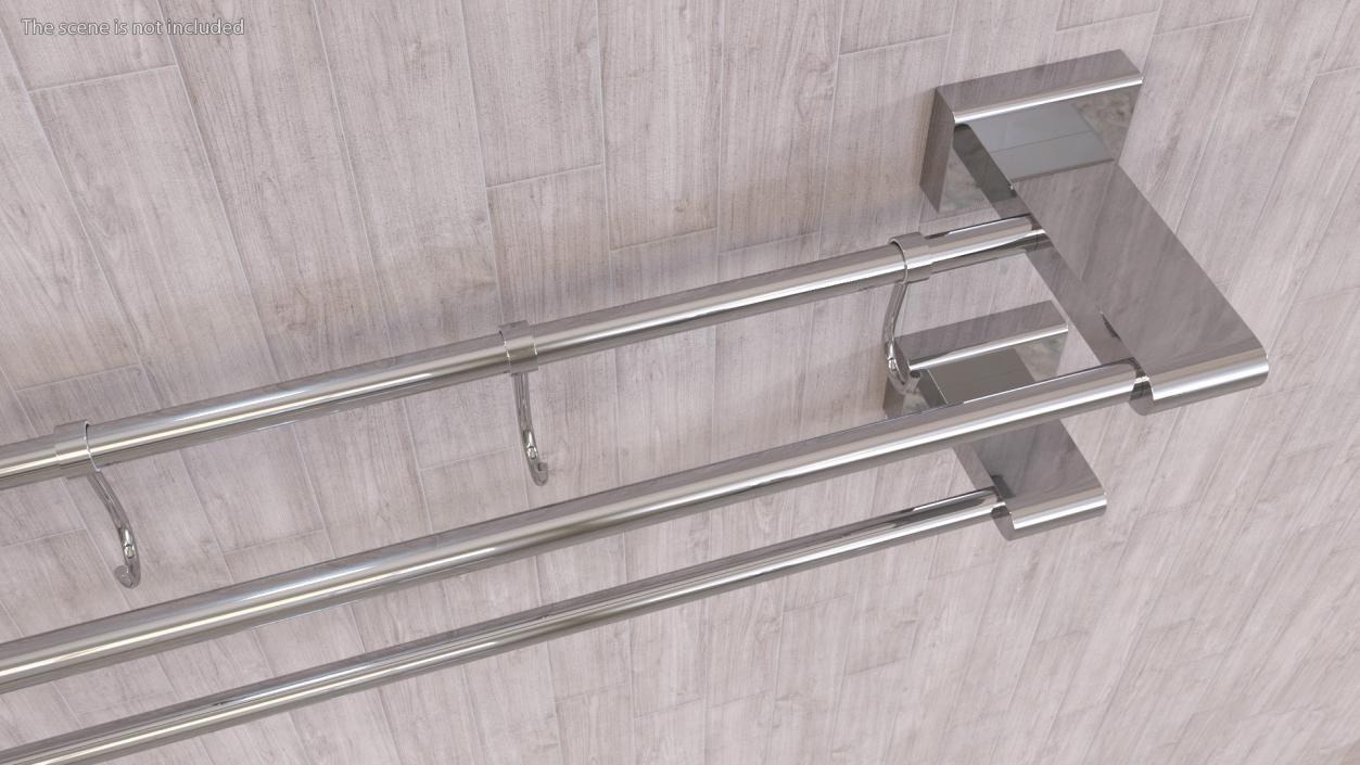 3D Towel Racks Chrome model