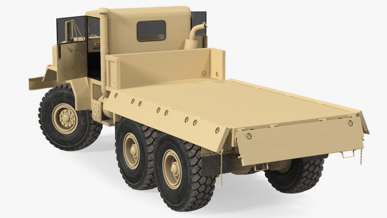 3D M939 Military Cargo Truck Light Rigged model