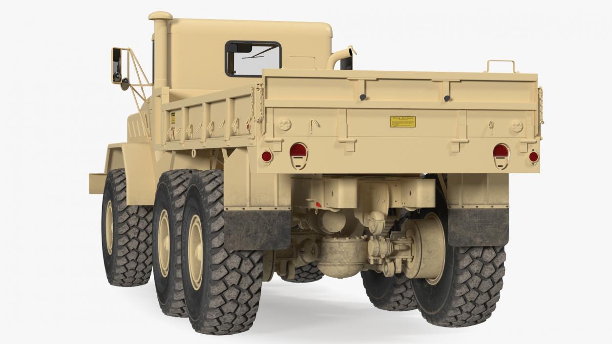 3D M939 Military Cargo Truck Light Rigged model