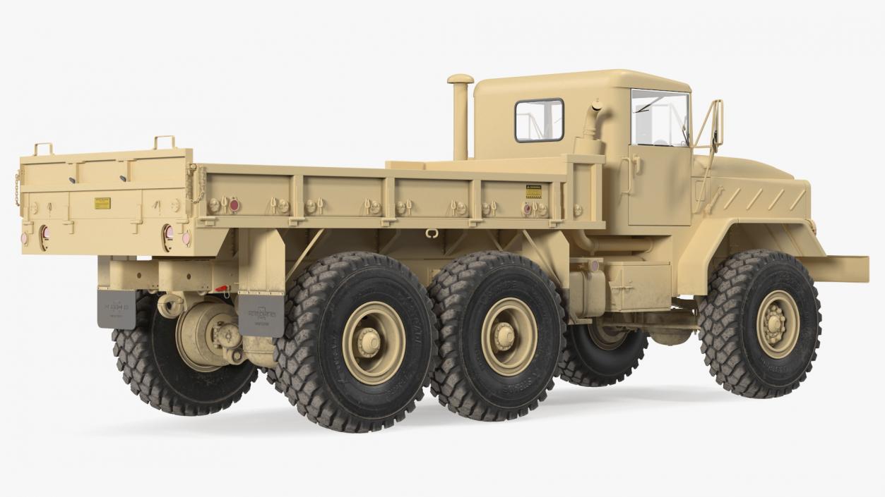 3D M939 Military Cargo Truck Light Rigged model