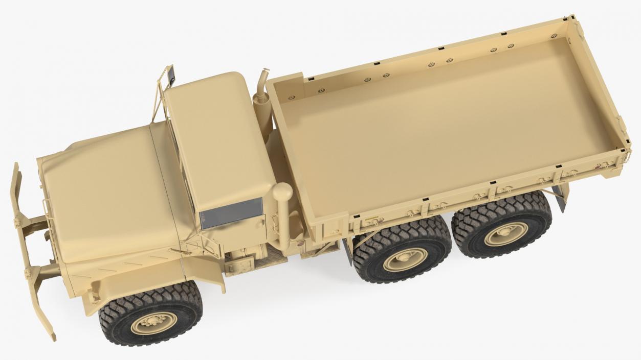 3D M939 Military Cargo Truck Light Rigged model