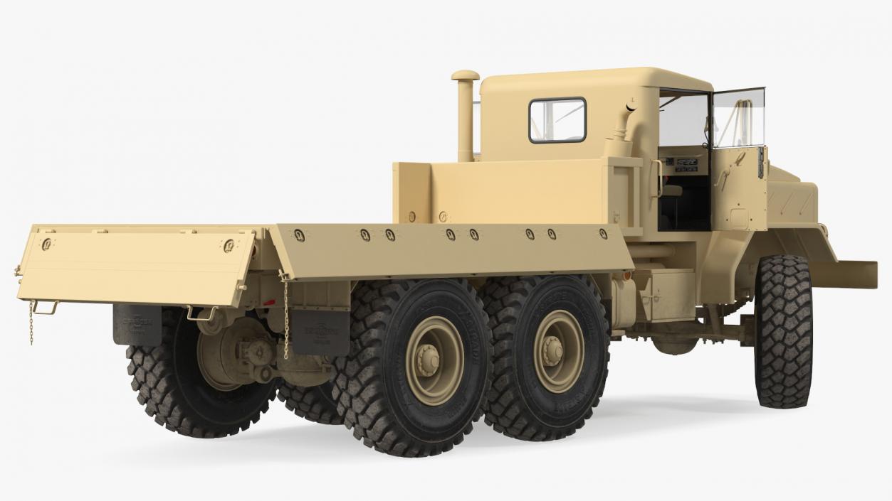 3D M939 Military Cargo Truck Light Rigged model