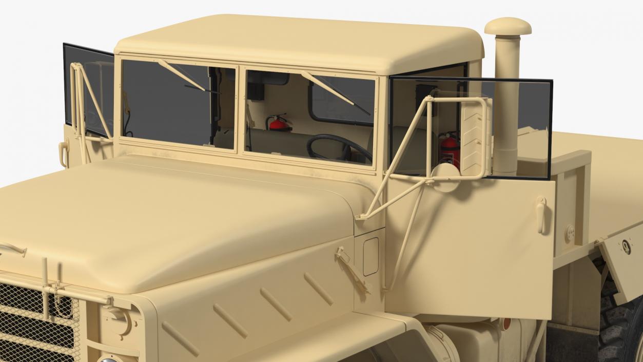 3D M939 Military Cargo Truck Light Rigged model