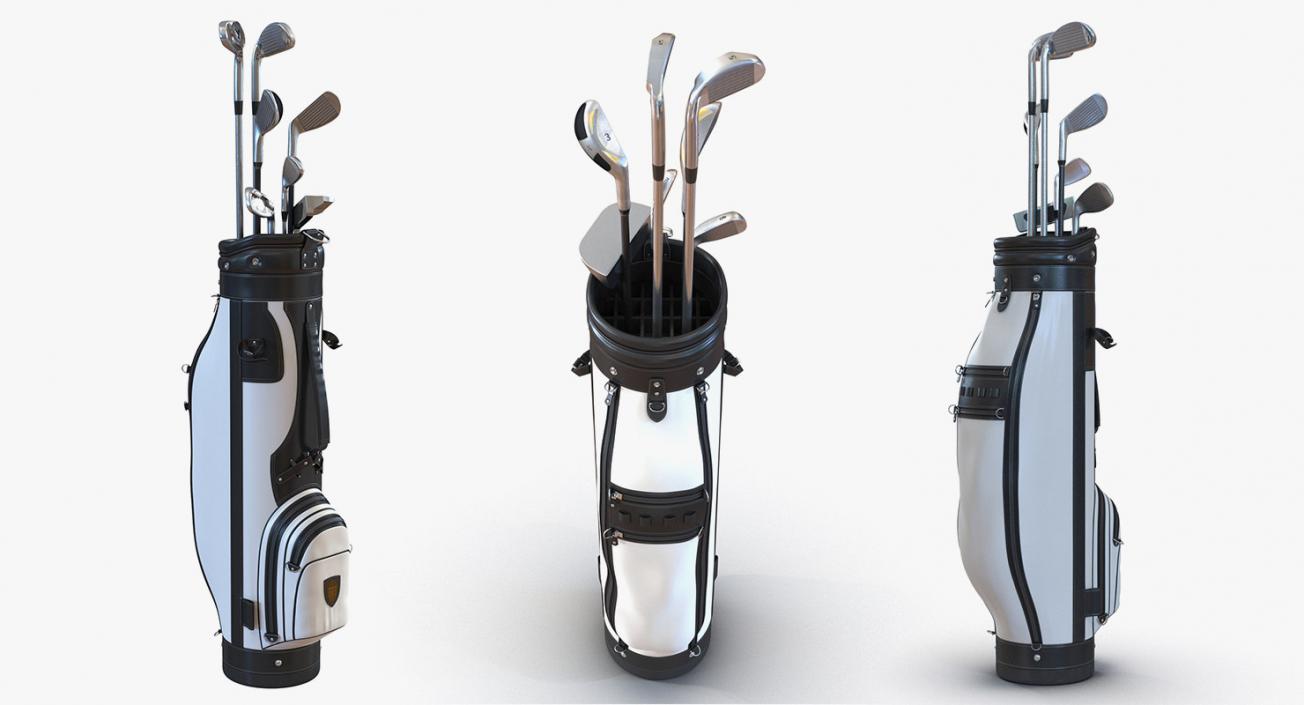 3D Golf Player and Equipment Collection