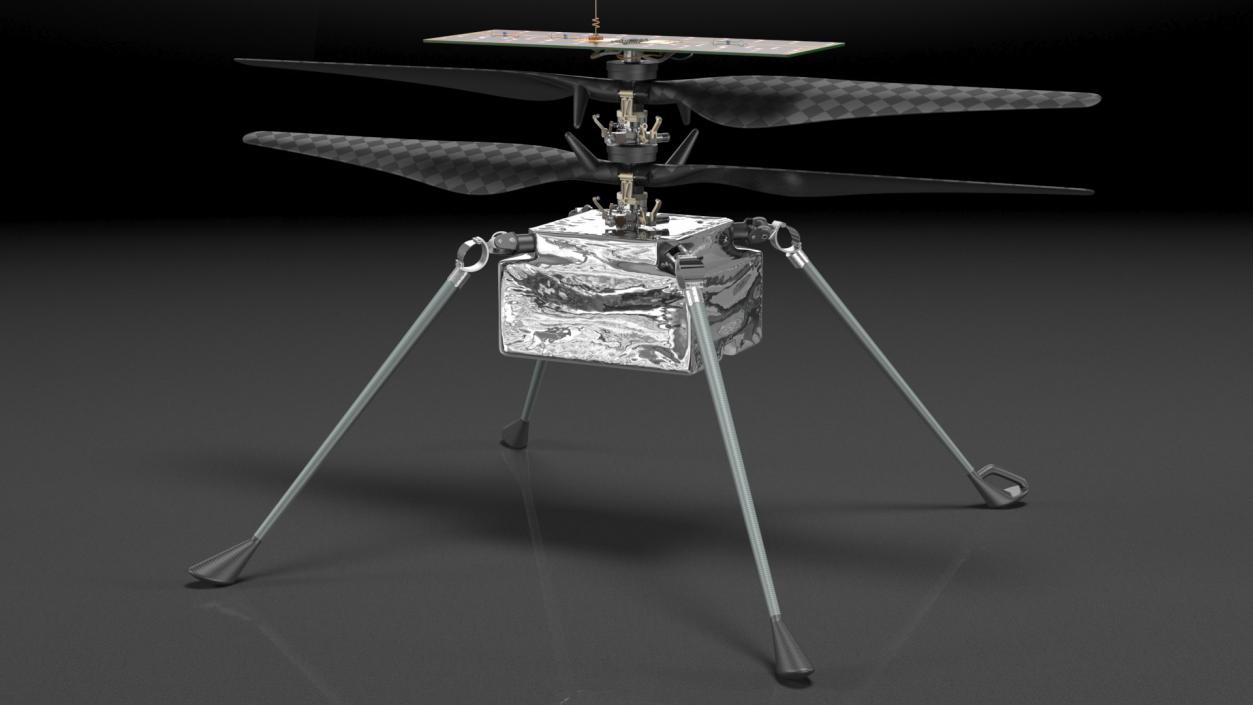 3D Ingenuity Mars Robotic Helicopter model