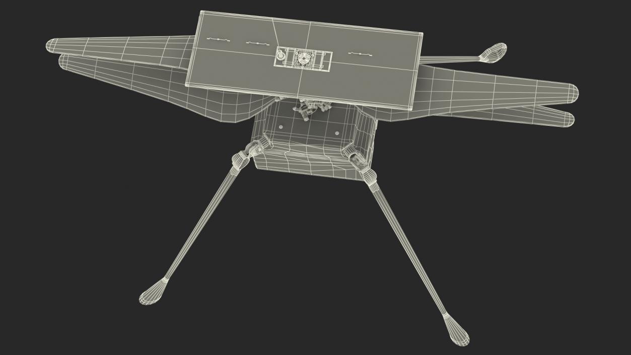 3D Ingenuity Mars Robotic Helicopter model