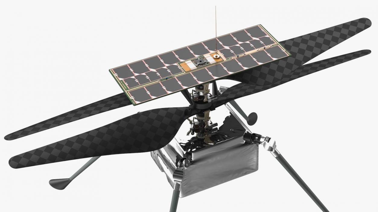 3D Ingenuity Mars Robotic Helicopter model