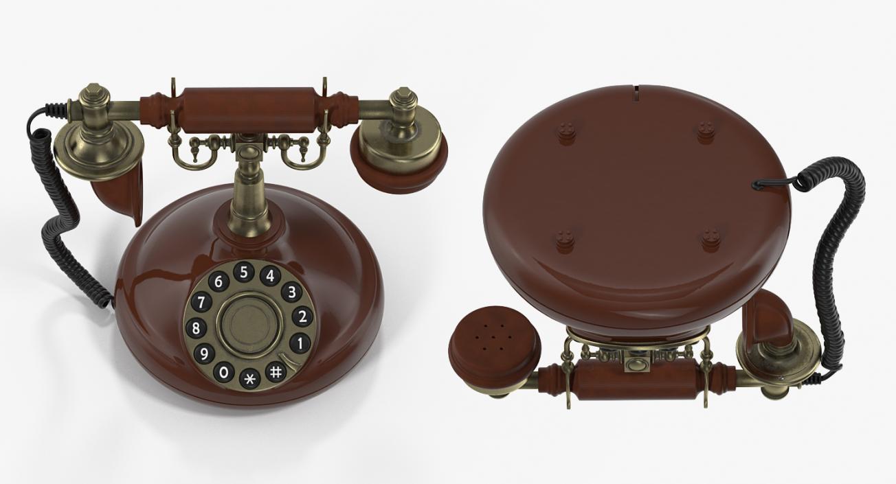 Rotary Phones 3D Models Collection 3D model