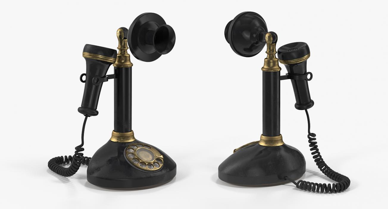 Rotary Phones 3D Models Collection 3D model