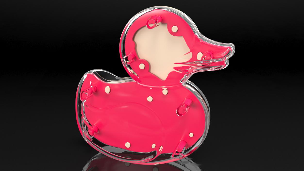 3D model Bath Duck Anatomy Transparent Shell