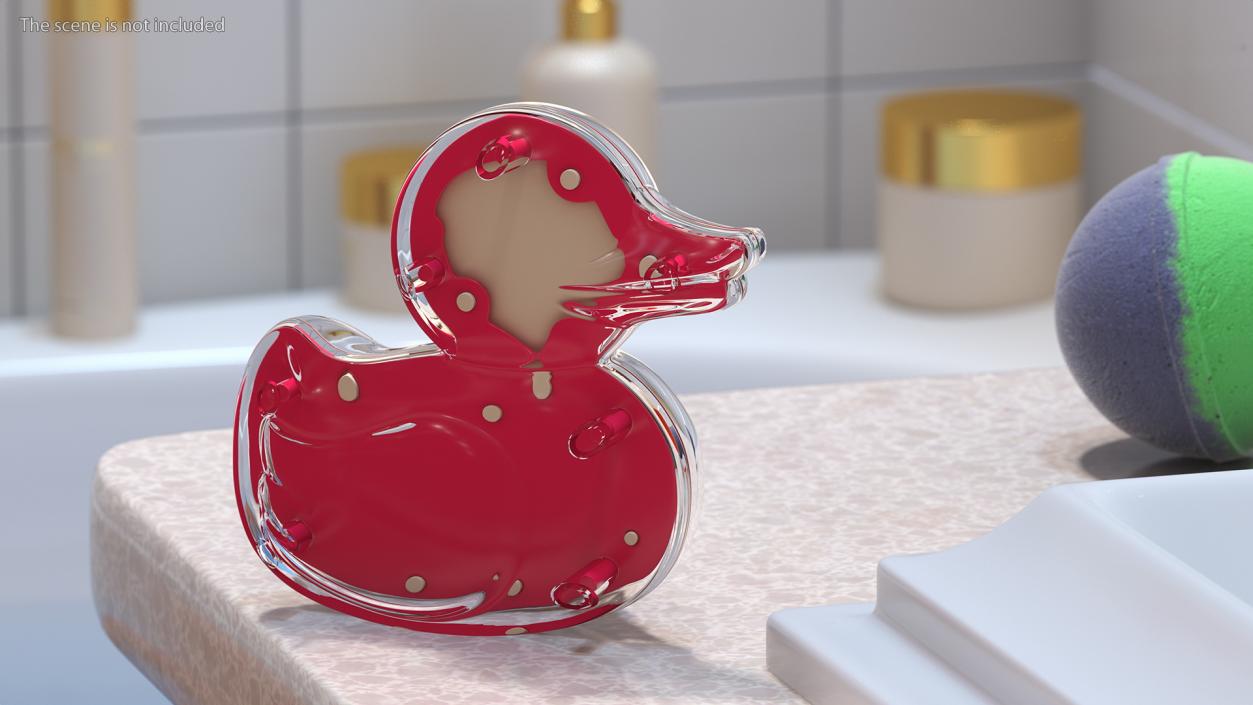 3D model Bath Duck Anatomy Transparent Shell