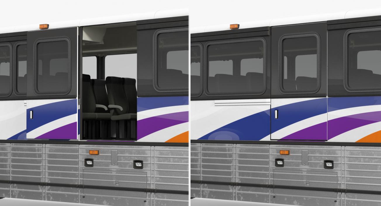 3D Intercity Bus MCI D4500 model