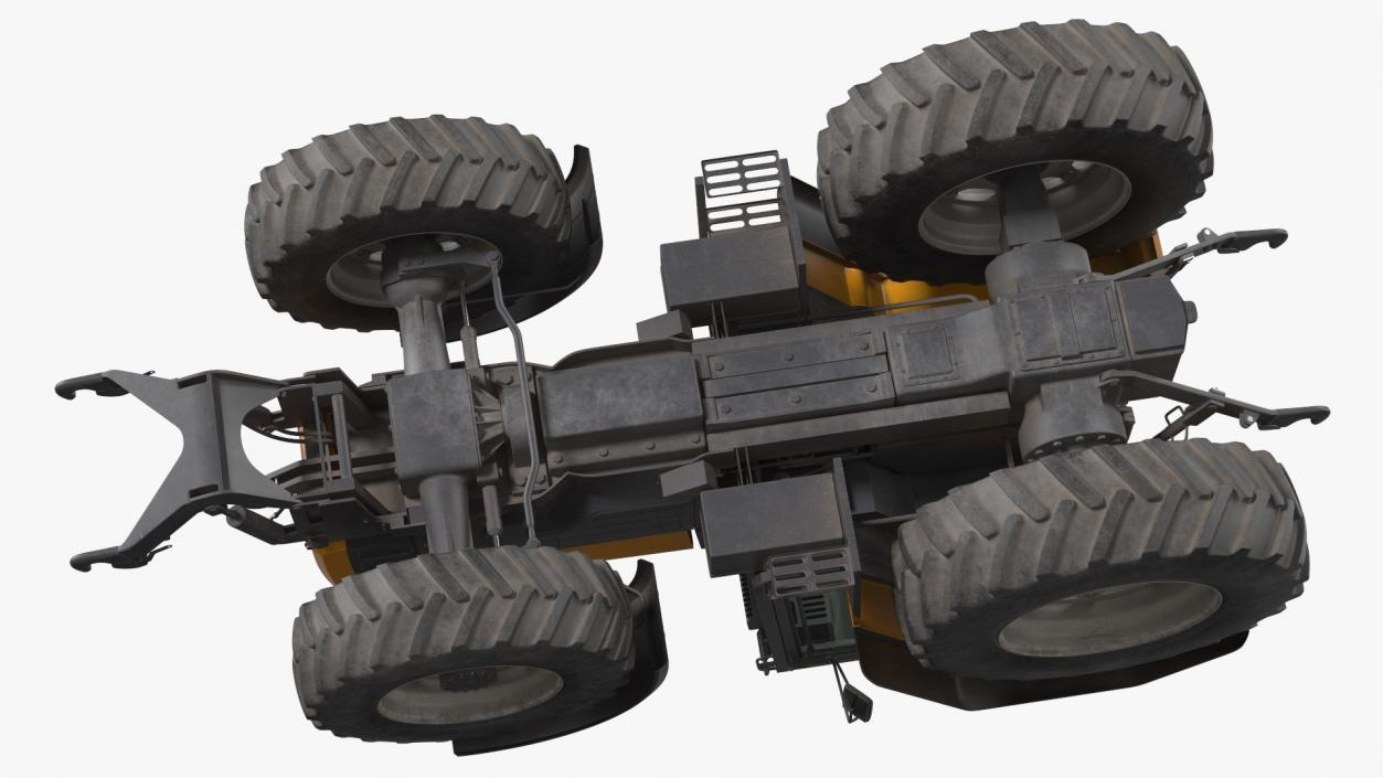 Renault 160-94 Wheel Tractor Dirty 3D model