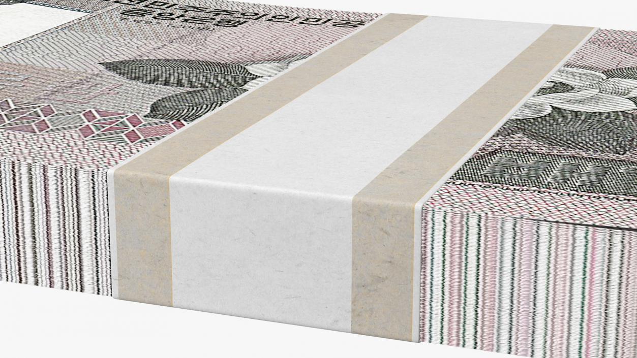 North Korea 100 Won Banknotes Pack 3D model