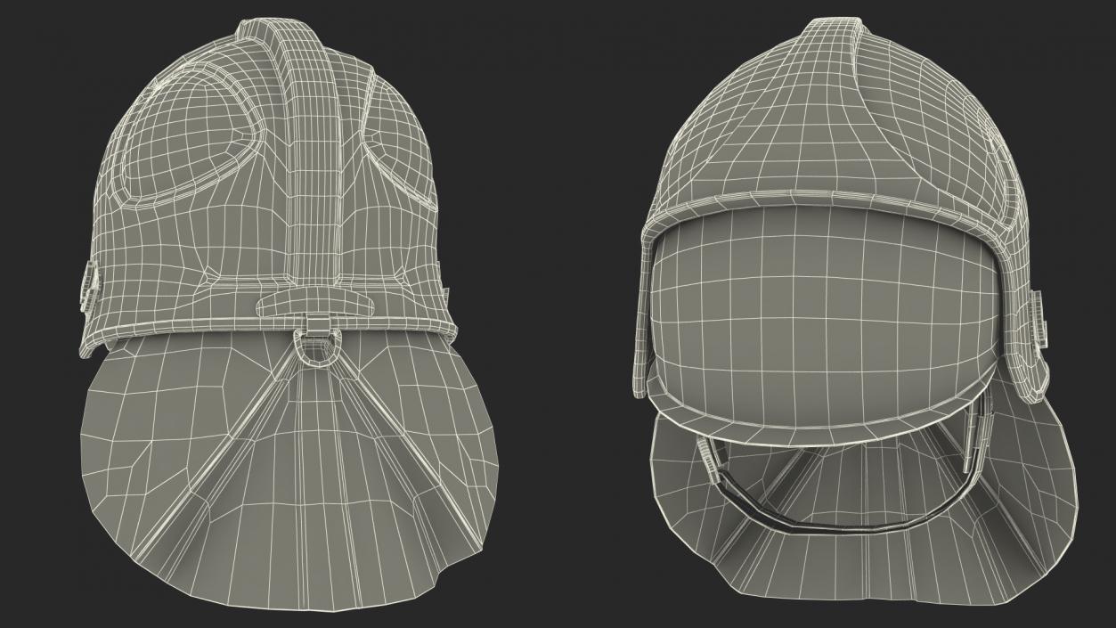 3D Red Fire Helmet F10 MKV model