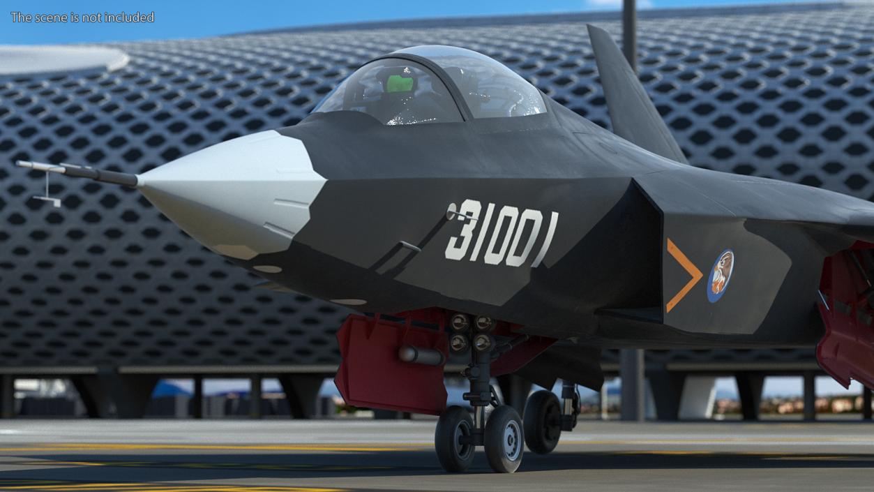 3D Shenyang FC 31 Multirole Jet Fighter