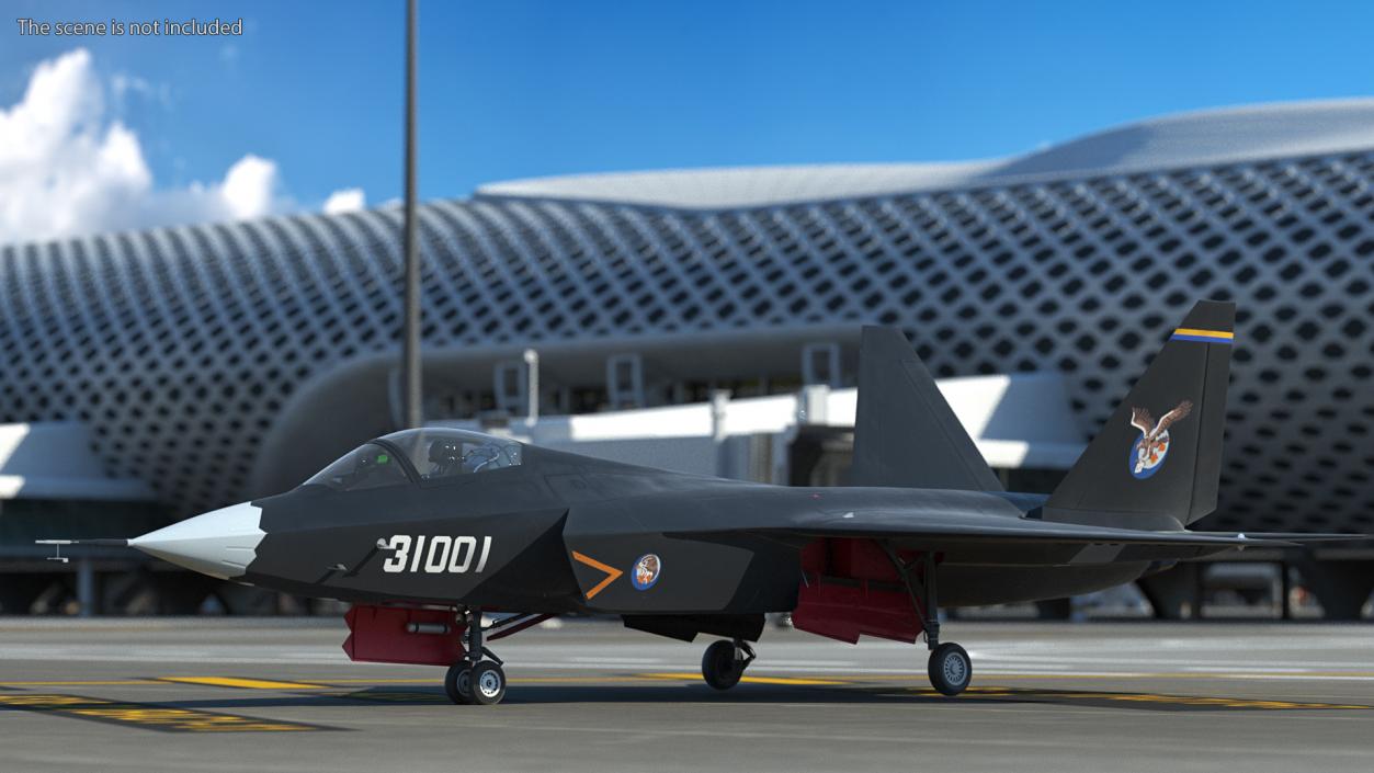 3D Shenyang FC 31 Multirole Jet Fighter