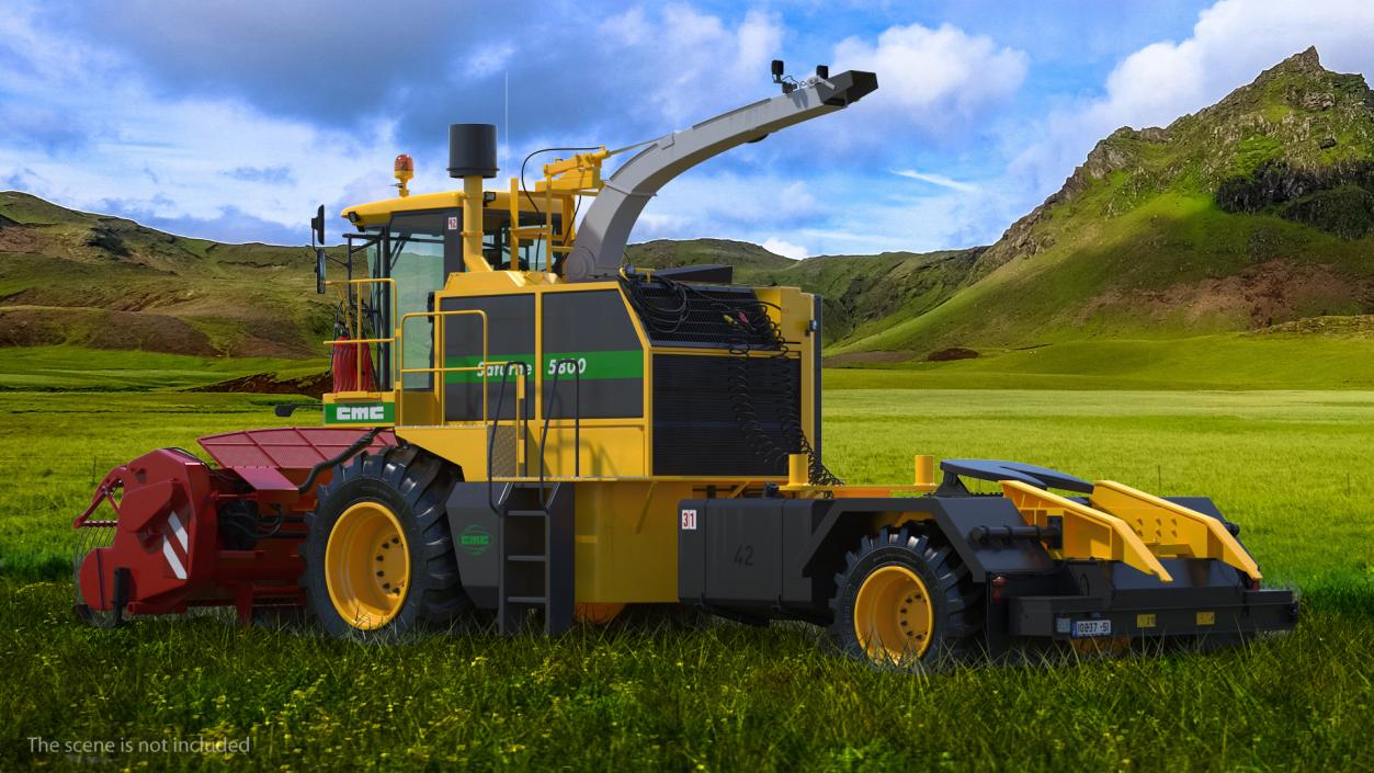 Forage Harvester CMC Saturne 5800 Clean 3D model