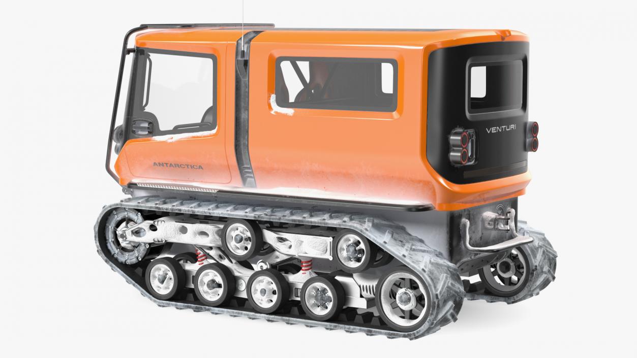 3D Snowbound Polar Vehicle Venturi Rigged model