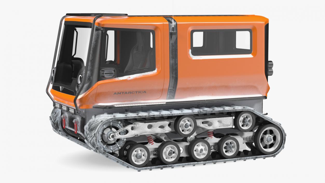 3D Snowbound Polar Vehicle Venturi Rigged model