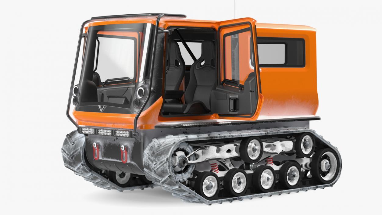 3D Snowbound Polar Vehicle Venturi Rigged model