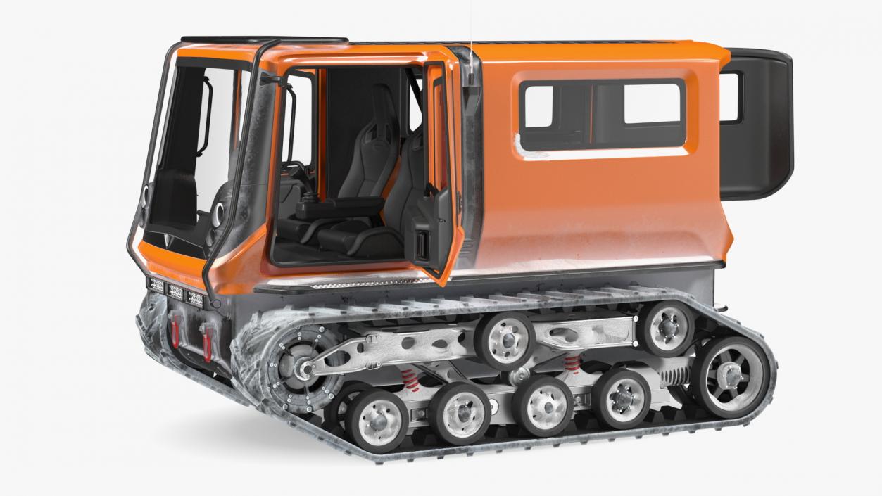 3D Snowbound Polar Vehicle Venturi Rigged model