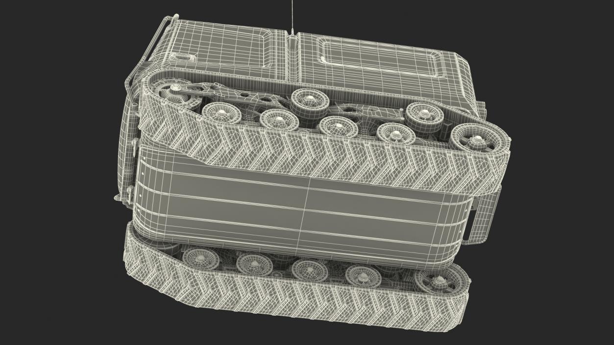 3D Snowbound Polar Vehicle Venturi Rigged model