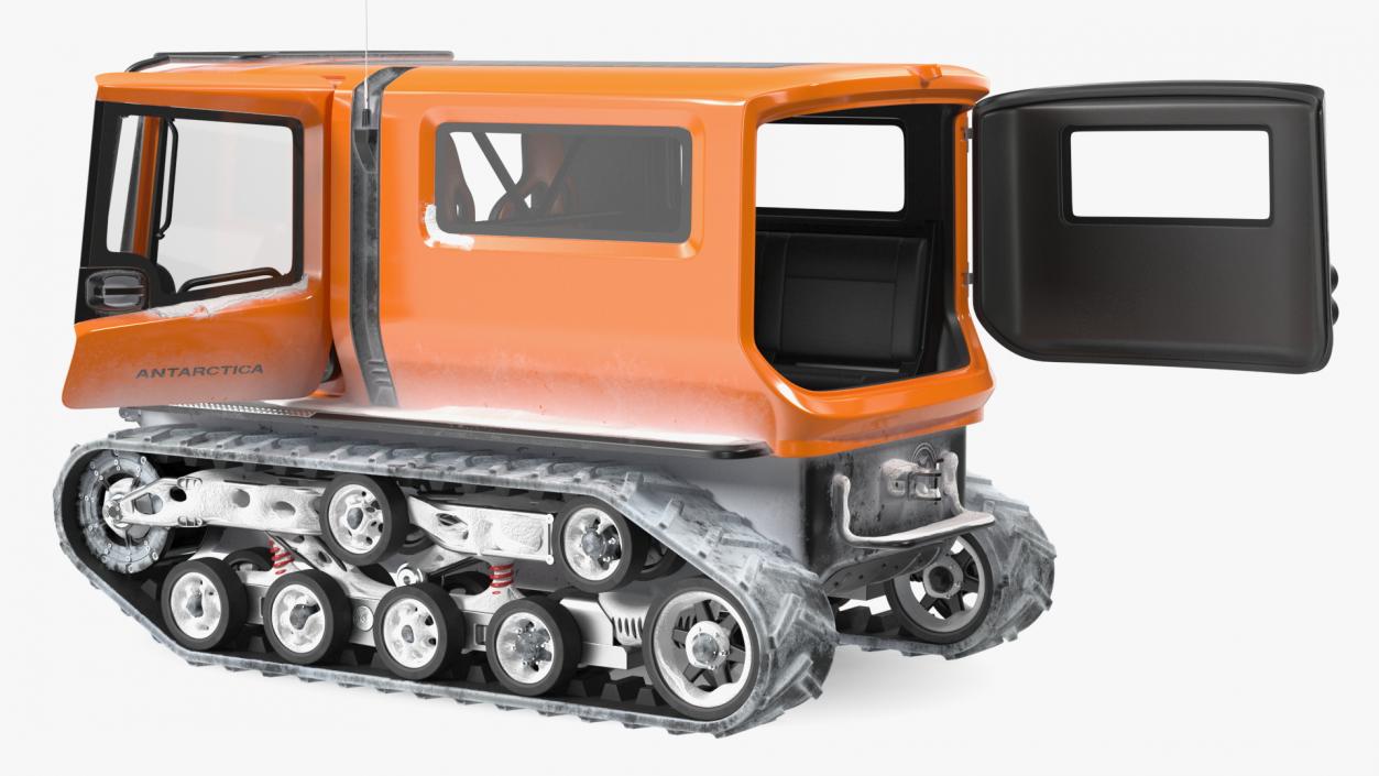 3D Snowbound Polar Vehicle Venturi Rigged model