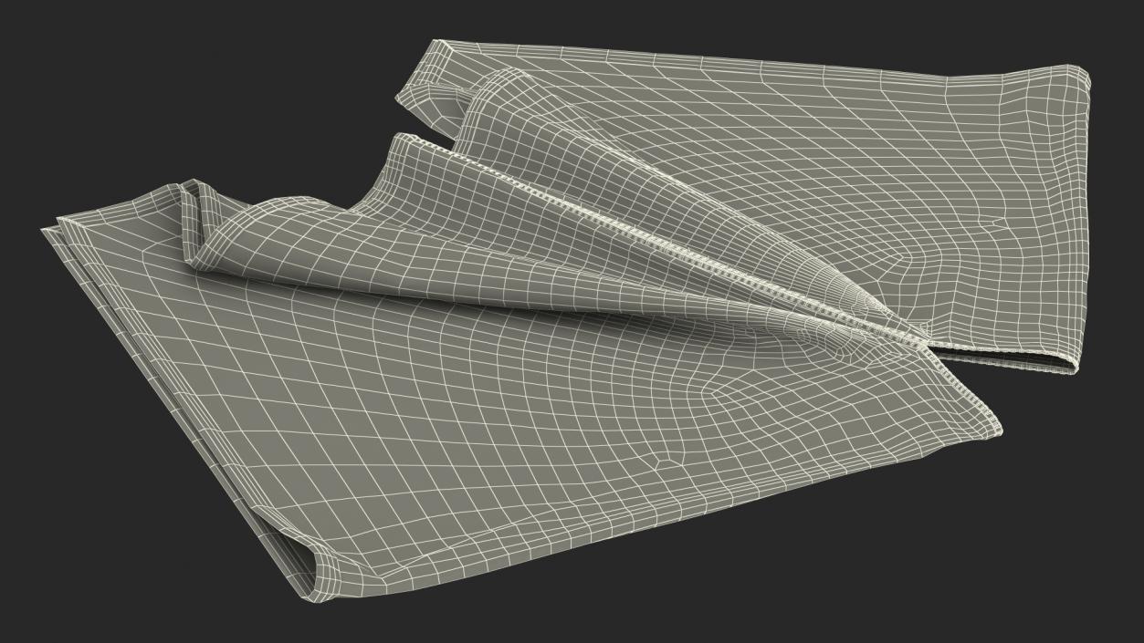 3D model Striped Poncho Lying