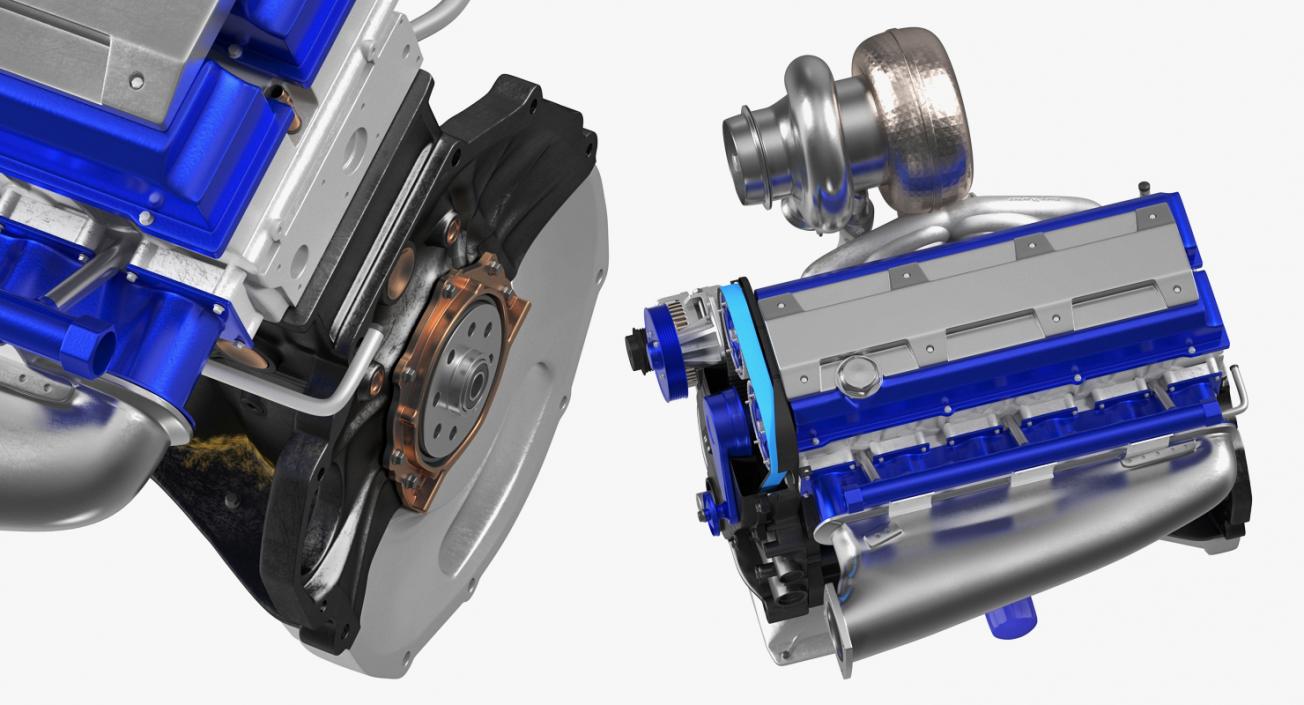 3D Toyota JZ Engine