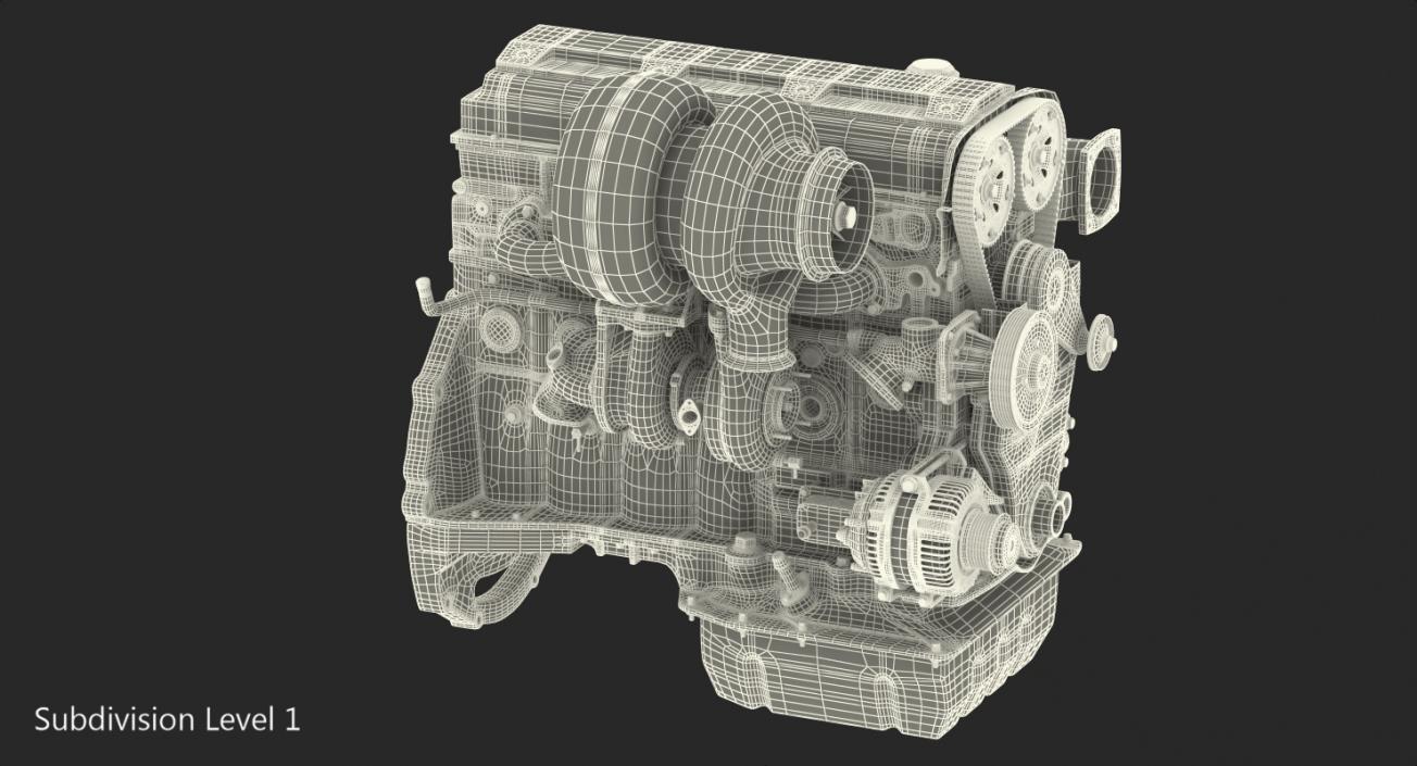 3D Toyota JZ Engine