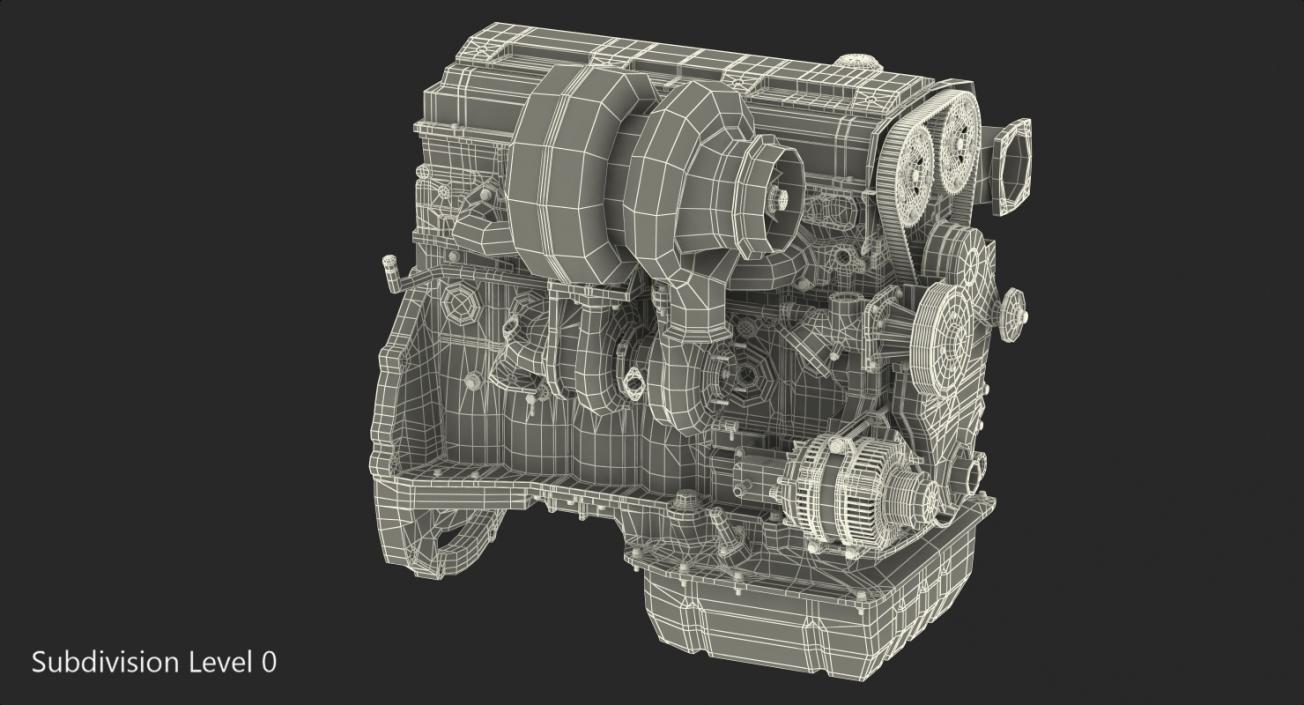 3D Toyota JZ Engine