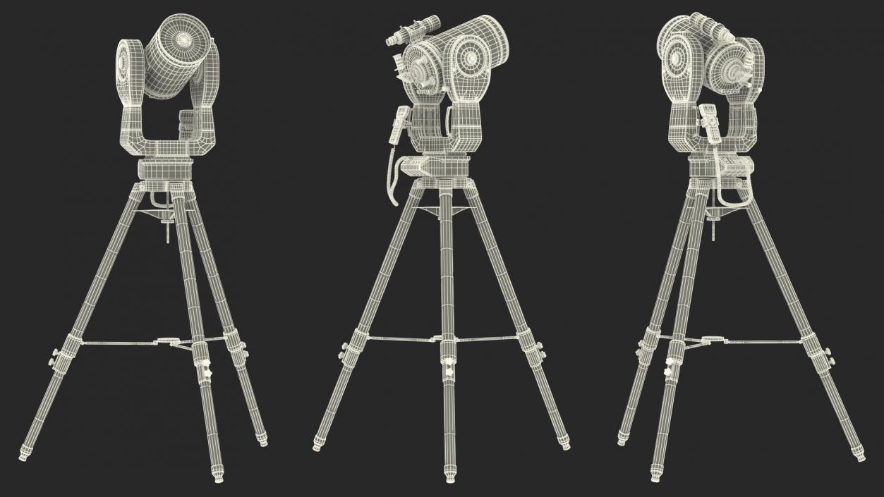 3D Meade LX200 8 Inch Telescope with Field Tripod