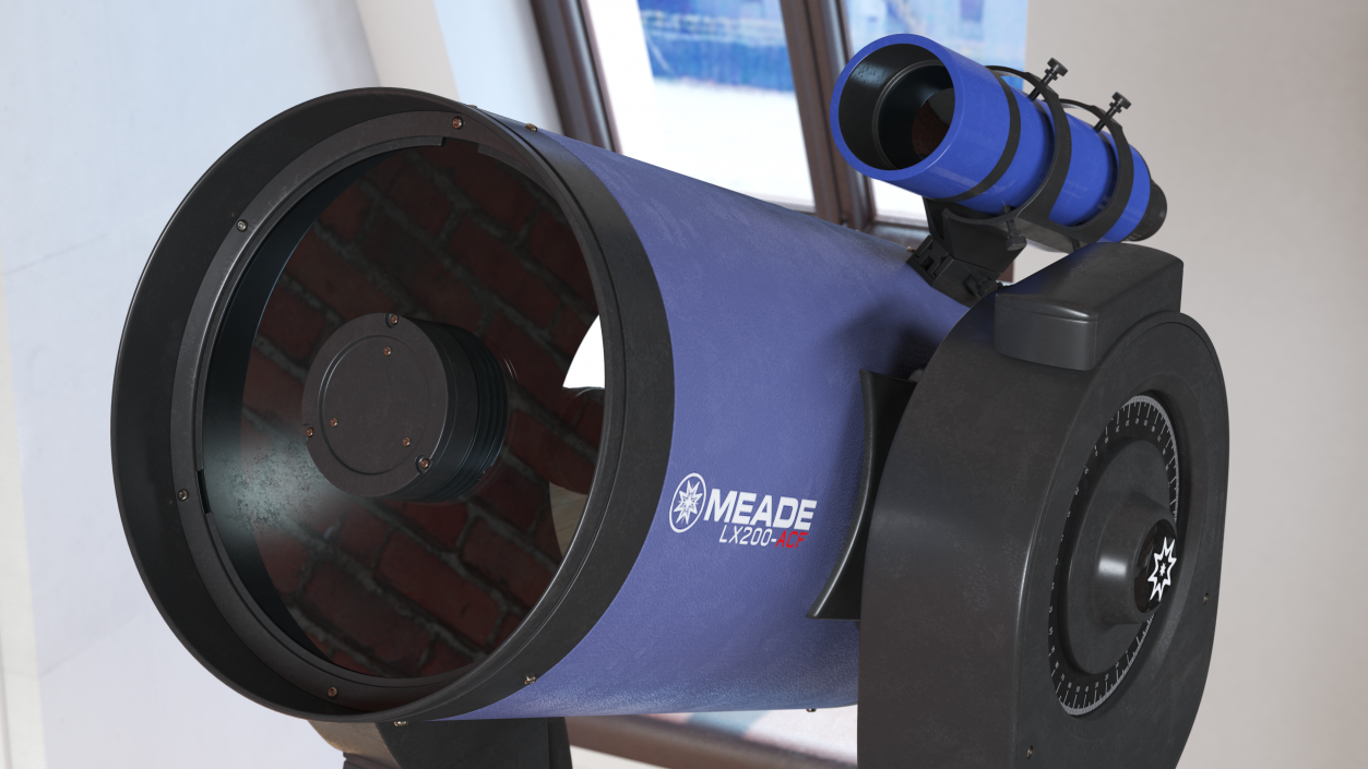 3D Meade LX200 8 Inch Telescope with Field Tripod