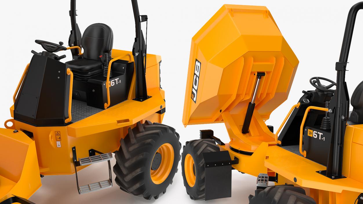 JCB 6T-1 Site Dumper Rigged 3D