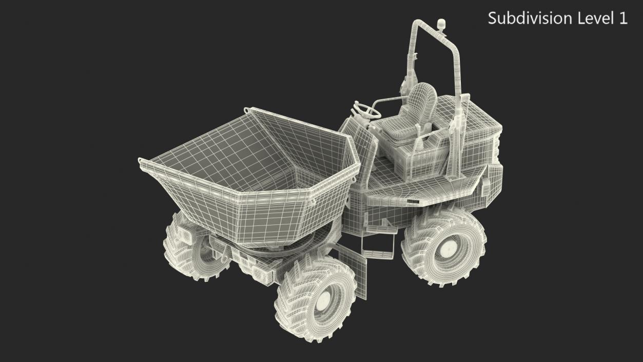 JCB 6T-1 Site Dumper Rigged 3D